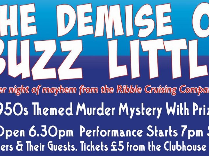 Murder Mystery evening at the clubhouse – 22nd March at 6.30pm