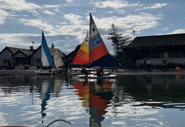 June sail training at Fairhaven Lake