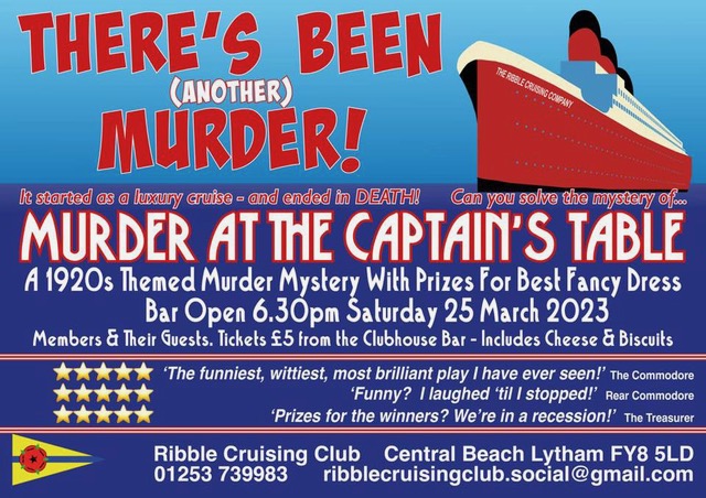 Murder Mystery Evening -Saturday 25th March